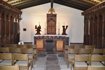 San Diego, CA., U.S.A. Jan. 27, 2017.  Mission Basilica San Diego de Alcalá.  Founded on July 16, 1769, by Franciscan friar, Father Junípero Serra. Mission Alcala was the first-The Mother Mission.
