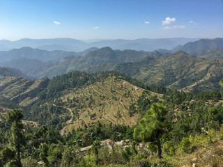 Obraz premium A Landscape in the the giant mountains - Himalayas