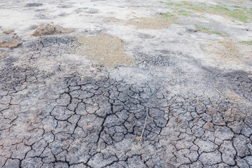 Cracked soil