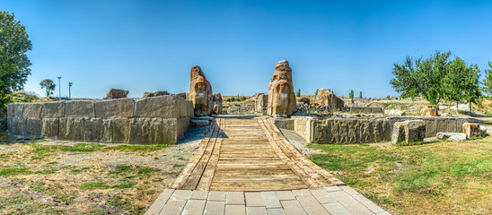 Sphinxes and Reliefs on the Southern Gate at Alacahoyuk