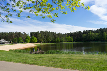 Lake landscape in Lithuania