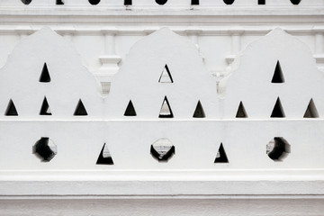 sculpture detail on fence of Temple of the Tooth in Kandy 