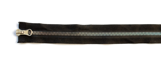 metal close zipper closeup © Radnatt