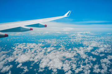 View outside the plane window.