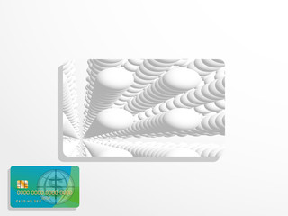 Background for plastic credit card. Vector illustration.