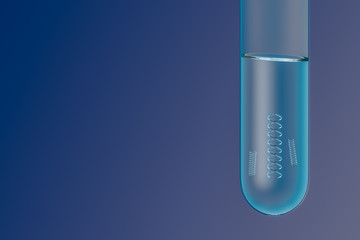 試験管とDNAのCG