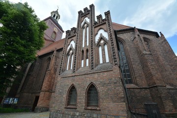 Evangelical Saint Nikolai Church in Berlin Spandau on June 10, 2015, Germany