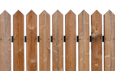 fence of rough boards closeup