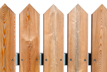 fence of rough boards closeup