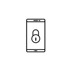 Protection Smartphone Icon Vector, You Can Using For Application, Website and Presentation