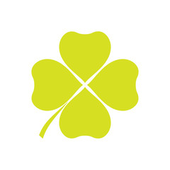Clover icon on background for graphic and web design. Simple vector sign. Internet concept symbol for website button or mobile app.