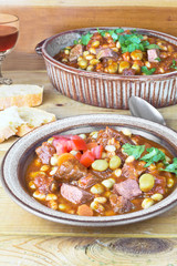 bean soup with beef