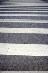 white lines on the road