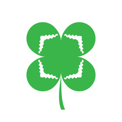 Clover icon on background for graphic and web design. Simple vector sign. Internet concept symbol for website button or mobile app.