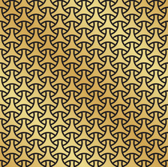 Seamless circle geometric abstract grid vintage pattern