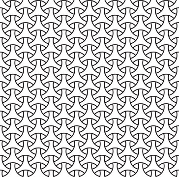 Seamless circle geometric abstract grid vintage pattern