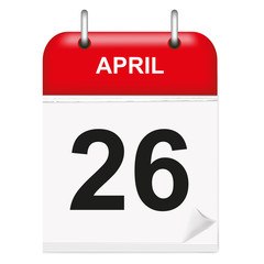 Daily calendar April day 26