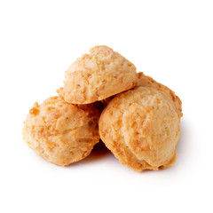 Delicious Coconut cookies isolated over a white background