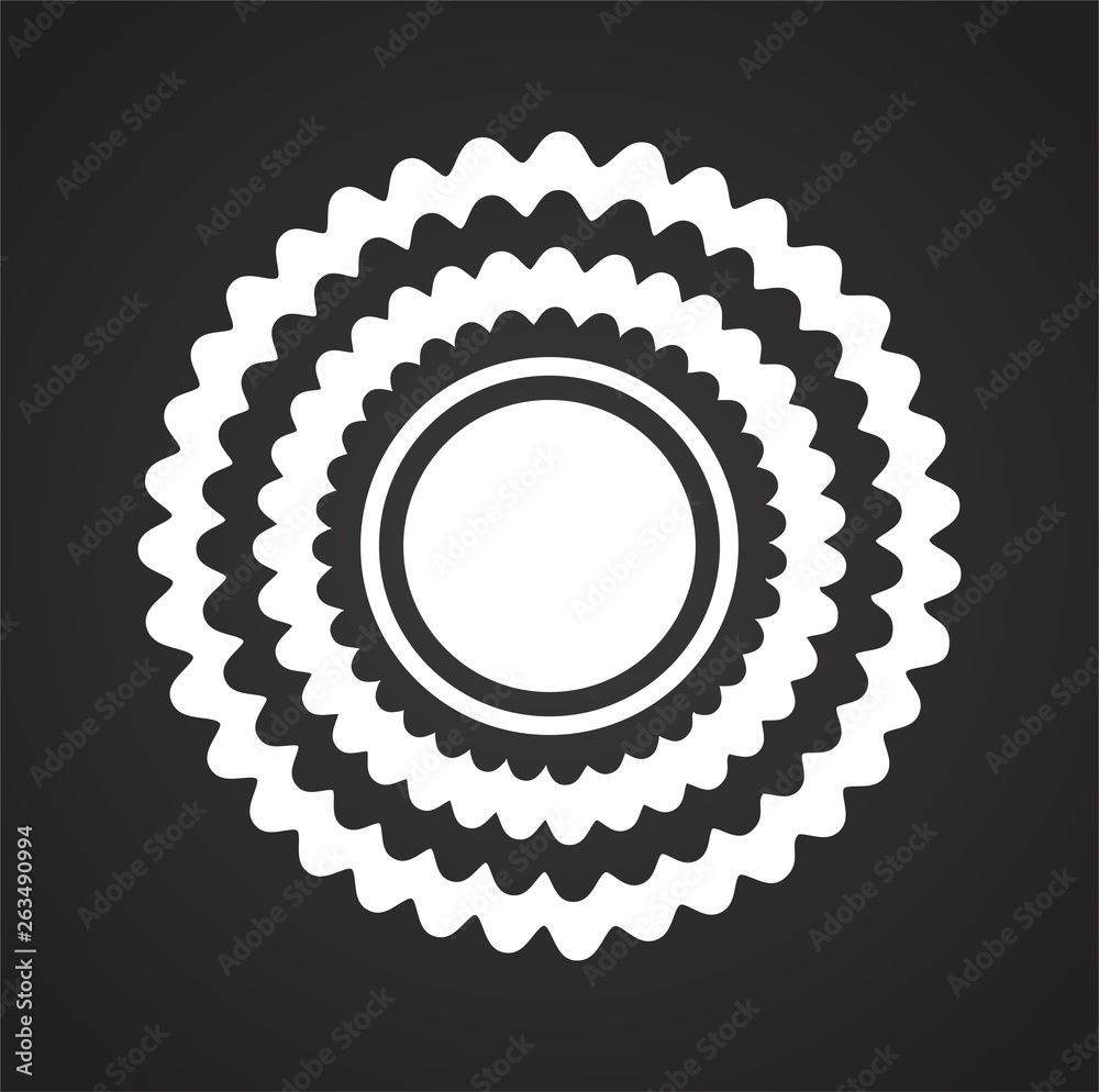 Poster sun icon on background for graphic and web design. simple vector sign. internet concept symbol for w