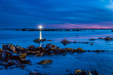 Fototapeta premium Seascape along the the shoreline of coastal Nova Scotia.