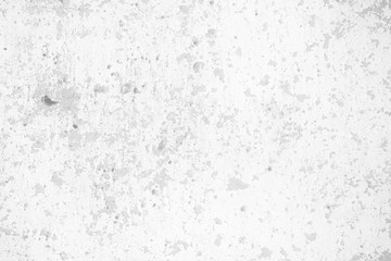 White Grunge Peeling Painted Concrete Wall Texture Background.