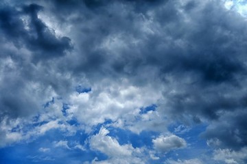 Fototapeta premium White Clouds with Blue Sky Background.