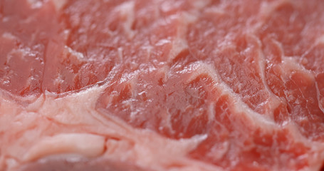 Raw steak texture close up
