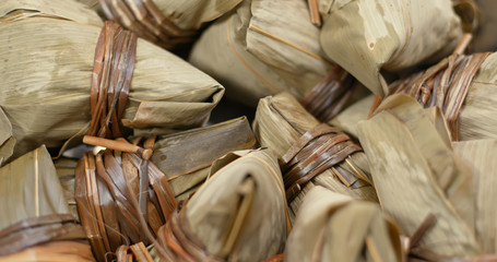 Cooking with rice dumpling