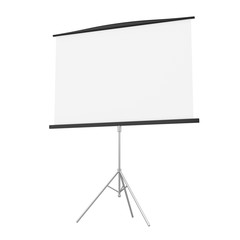 Blank Projector Screen Isolated