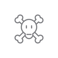 dangerous outline icon. Elements of smoking activities illustration icon. Signs and symbols can be used for web, logo, mobile app, UI, UX
