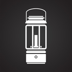Lantern icon on background for graphic and web design. Simple vector sign. Internet concept symbol for website button or mobile app.