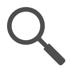 Grey color flat style magnifying magnifier search symbol. search magnifying loupe on white background vector esp10