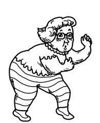 Active Senior People Dancing