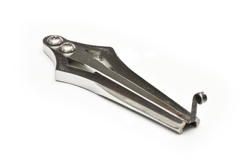 Jew's harp lamellophone instrument isolated on white background