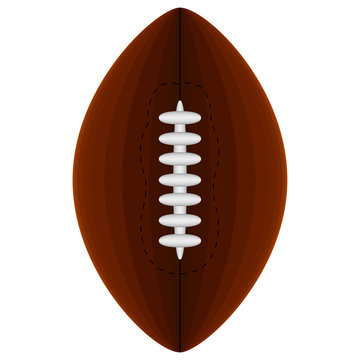 American football ball image. Vector illustration design