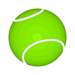 Isolated tennis ball image. Vector illustration design