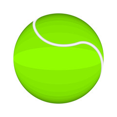 Isolated tennis ball image. Vector illustration design