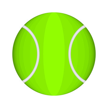 Isolated tennis ball image. Vector illustration design
