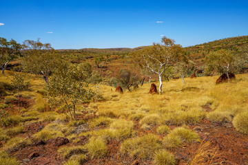 hiking to hancock gorge in karijini national park, western australia 4