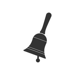 Ringing bell icon isolated. Alarm symbol, service bell, handbell sign, notification symbol. Flat design. Vector Illustration