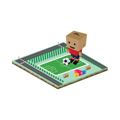 soccer league player cartoon