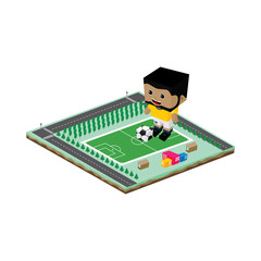 soccer league player cartoon