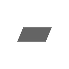 geometric figures, parallelogram icon. Elements of geometric figures illustration icon. Signs and symbols can be used for web, logo, mobile app, UI, UX