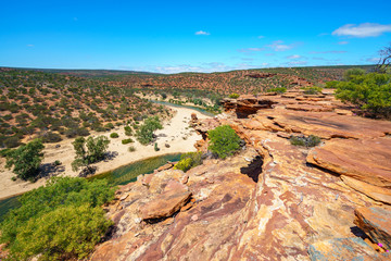 hiking natures window loop trail, kalbarri national park, western australia 120