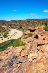 hiking natures window loop trail, kalbarri national park, western australia 121
