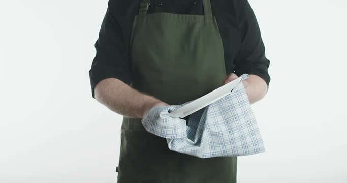 Dishwasher drying plate with towel slowmotion
