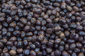 Full Frame Olives on Market of Turkey