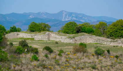 Blick vom Panorama des Jastres oberhalb von Aubenas in der Ardeche