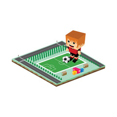 soccer league player cartoon
