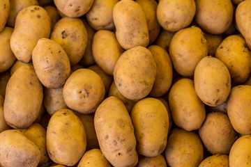 Full Frame Potatoes on Market